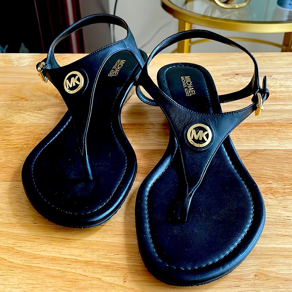 Michael kors sandal  black size 8